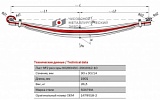 Передний подкоренной рессорный лист №2 Scania 4 P, G, R, T Series '2003- 4-Series '1994-2008