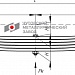 Подрессорник задней рессоры HINO 300 5 листов
