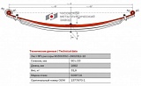 Передний коренной рессорный лист №1 Scania P, G, R, T series 2003- | 4-series '1994-2008 | 3-series '1987-1996 (8.5 тонн)